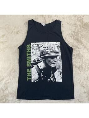 THE SMITHS “Meat Is Murder” Black Tank Top Men's Size Small Morrissey New Wave